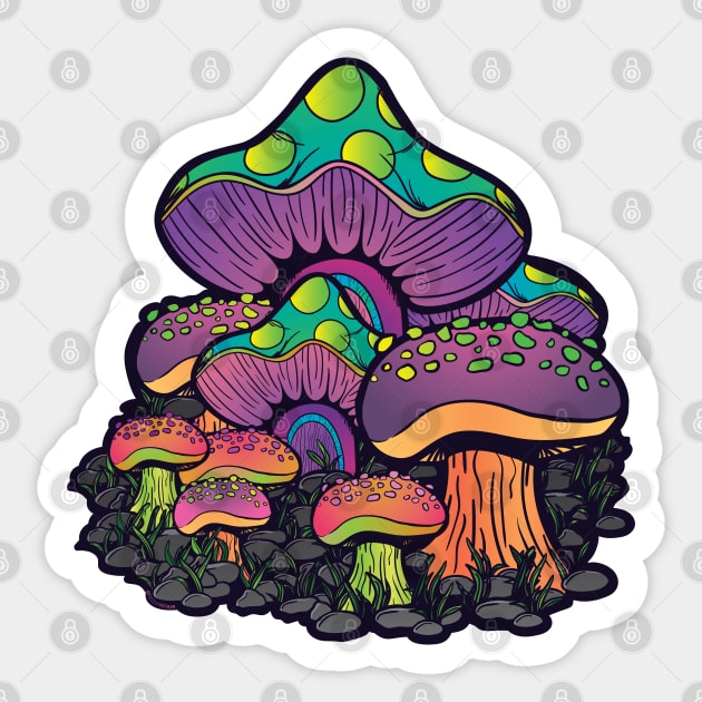 Shrooms Sticker by Desdymona